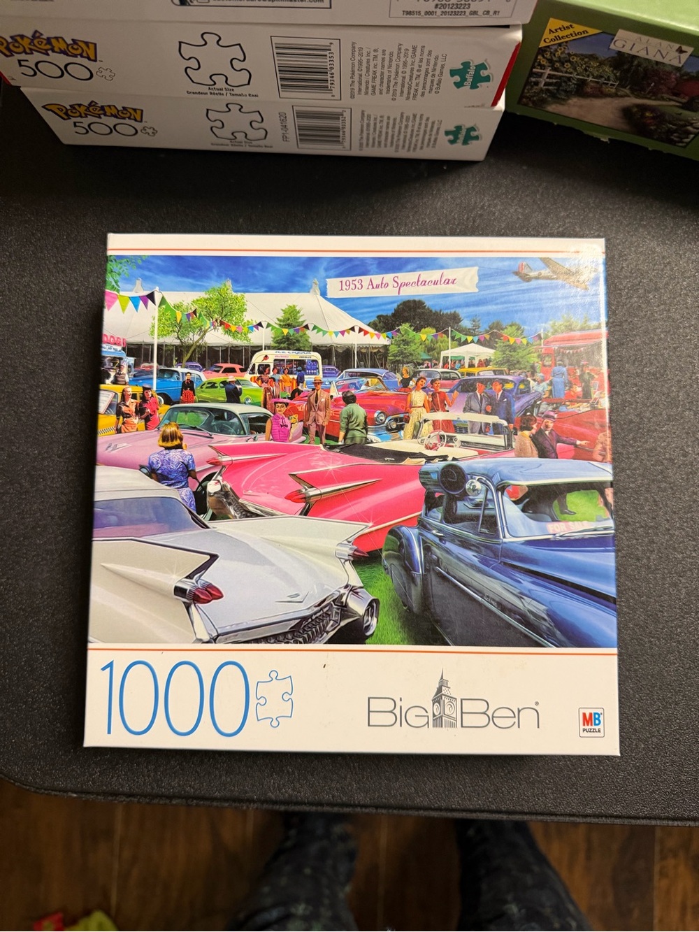 Big Ben 1953 Auto Spectacular 1000-Piece Jigsaw Puzzle - Multicolor